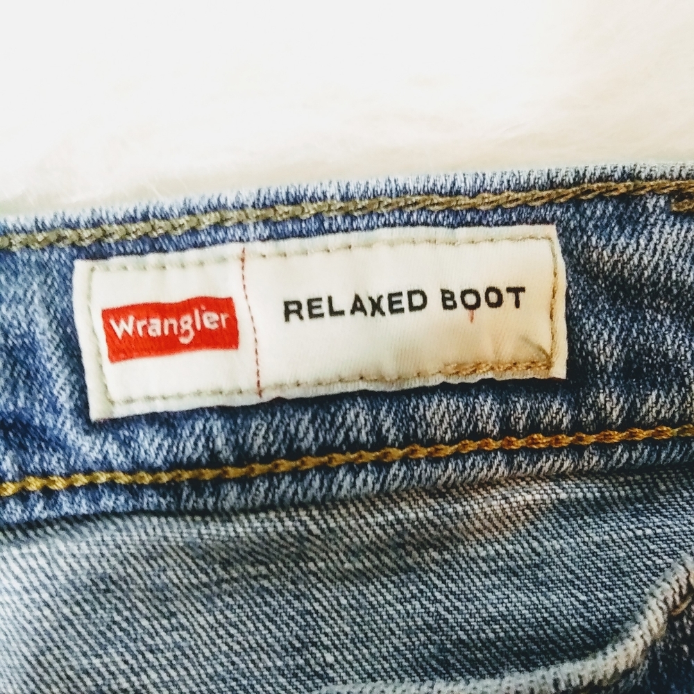 Wrangler Denim Relaxed Boot Blue Jeans 36 X 30 - Picture 3 of 4